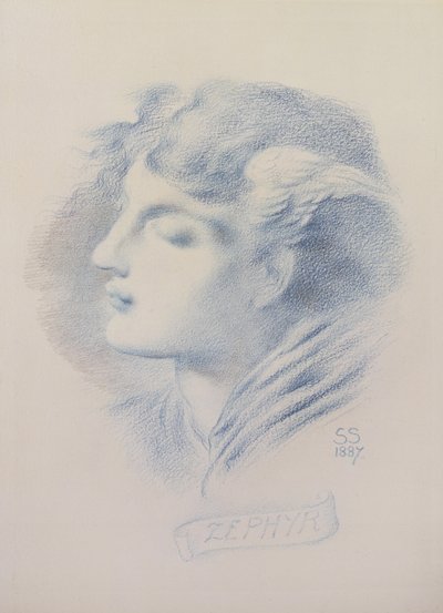 Zéphyr, 1887 - Simeon Solomon